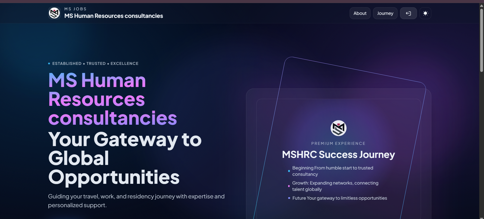 MSJobs Modern System — Dubai